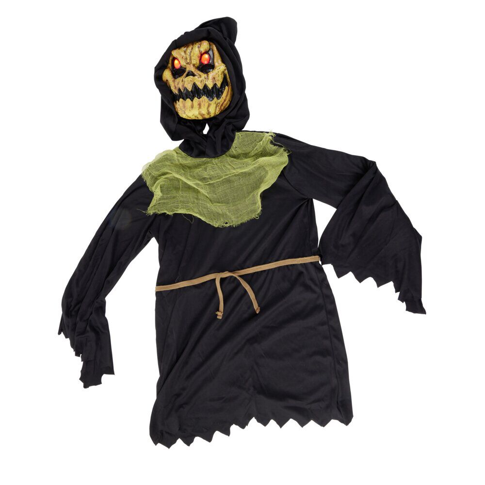 Déguisement Halloween enfant zombie Luminous son et lumière noir 11/14ans