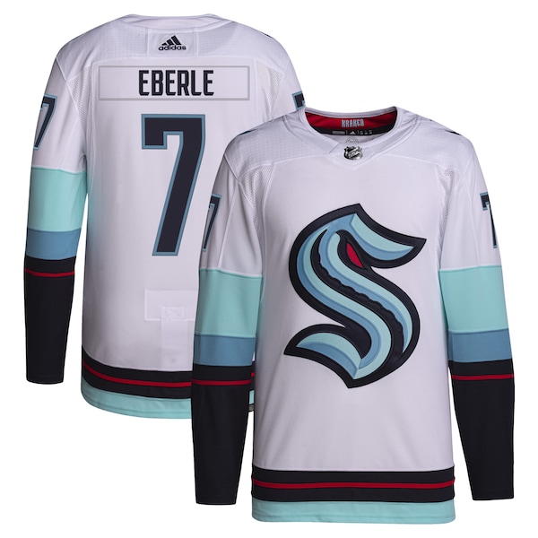 Jordan Eberle Seattle Kraken adidas Away Primegreen Authentic Pro Player Jersey - White/Navy