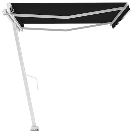 NNEVL Freestanding Manual Retractable Awning 450x300 cm Anthracite