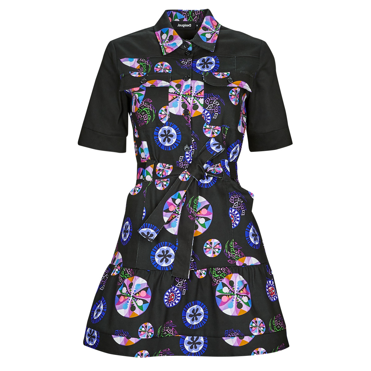 Desigual - VEST_SINA - Black / Multicolour