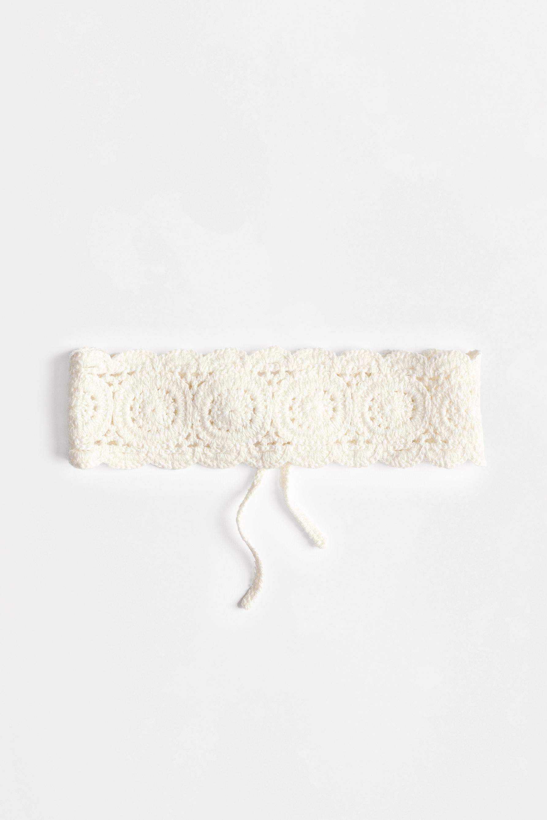 Diadema efecto crochet