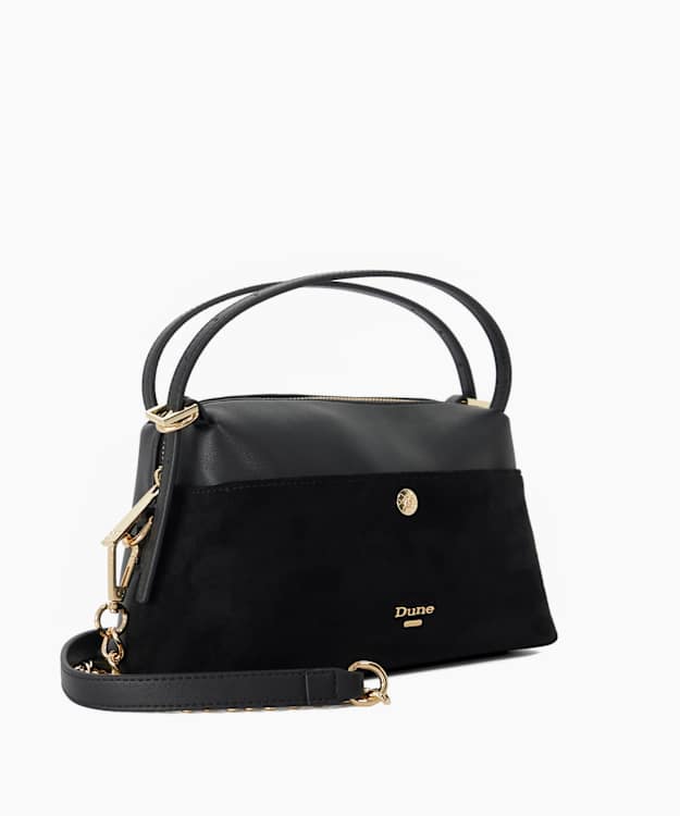 Duxberry Black - Logo-Adorned Multi-Strap Bag