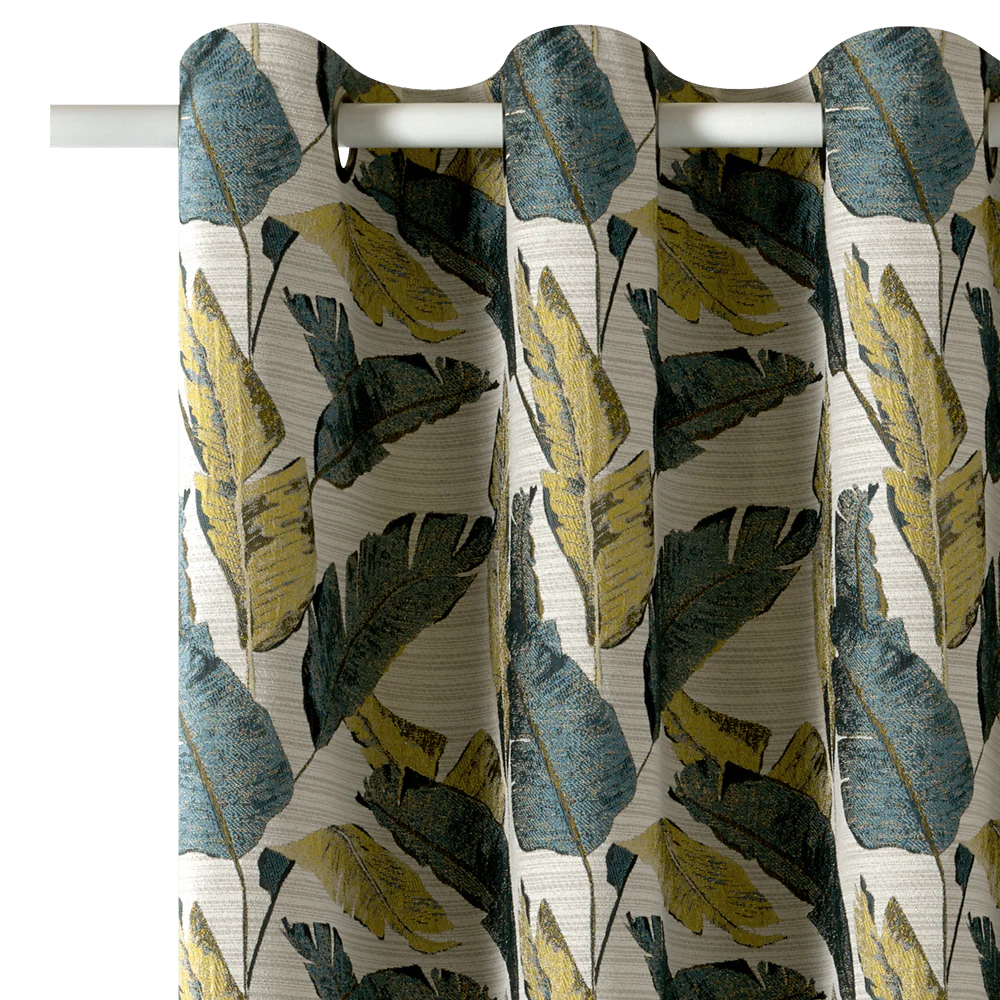 Rideau PEACOK coloris vert 135 x 240 cm