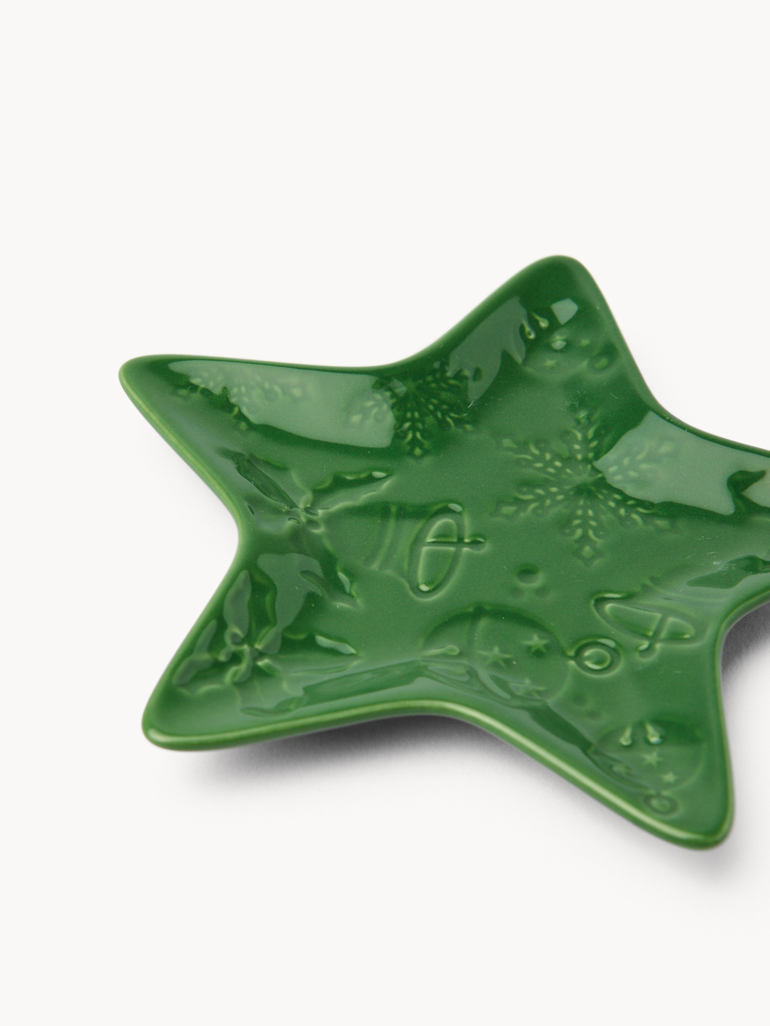 Piattino in porcellana a stella