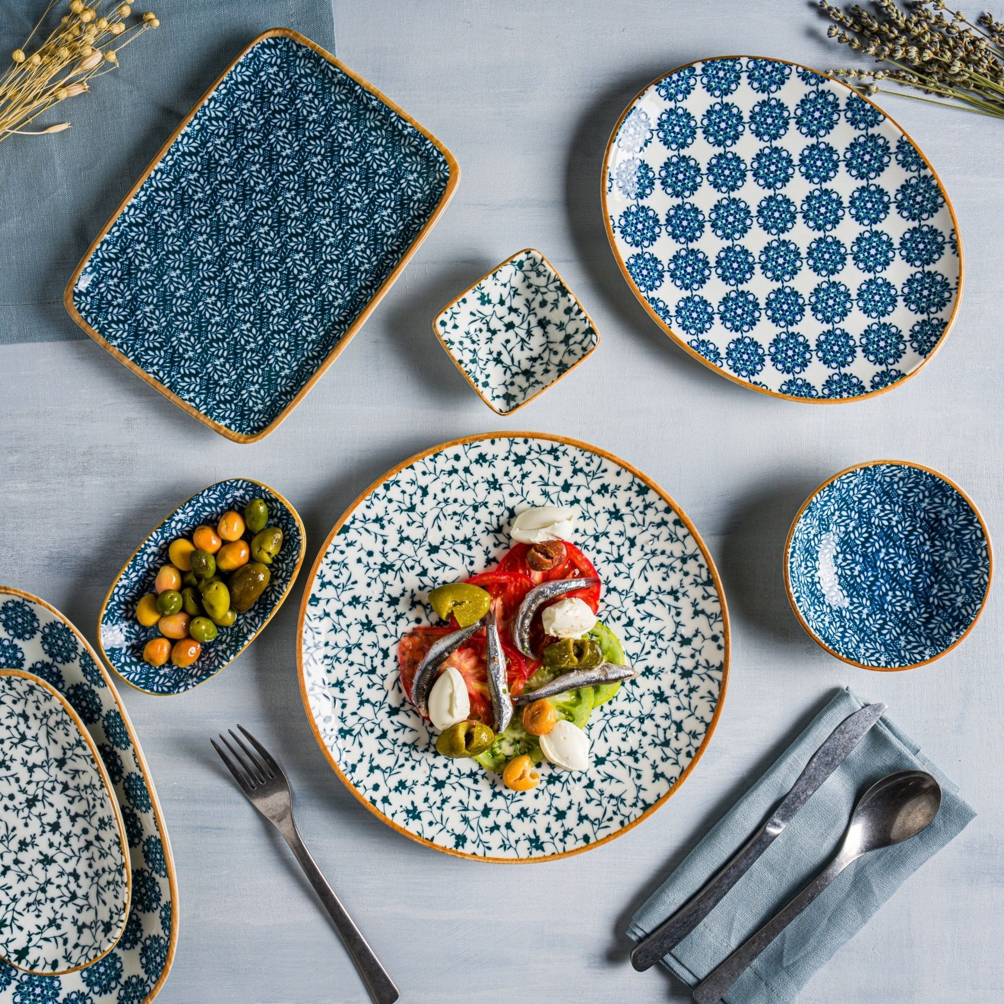 Bonna Dinerbord - Lupin - Porselein - 30 cm - set van 6