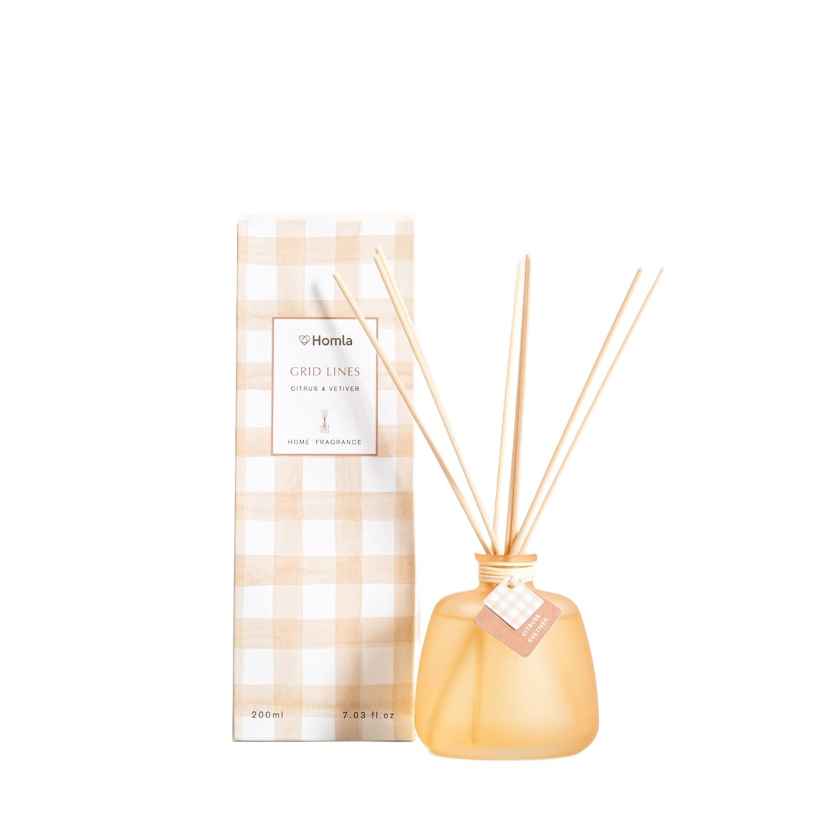 Dyfuzor zapachowy GRID LINES Citrus & Vetiver 200 ml HOMLA