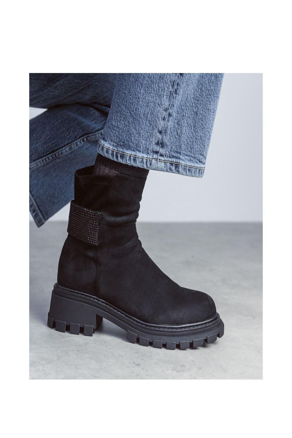 Moda In Pelle Arilen' Alcantara Ankle Boots