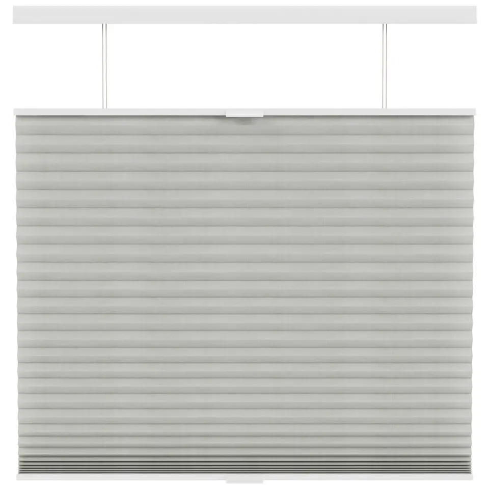 Fenstr pliss&eacute;gordijn Sidney dubbel 45mm transparant - linnen (25514)