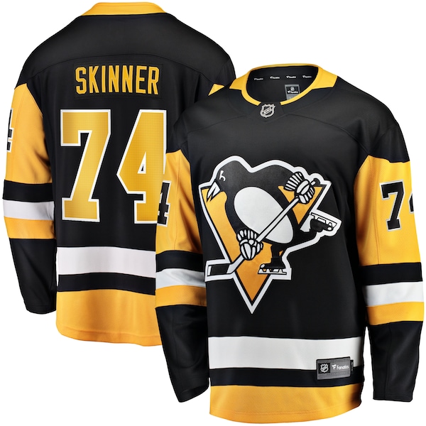 Stuart Skinner Pittsburgh Penguins  Home Breakaway Jersey - Black
