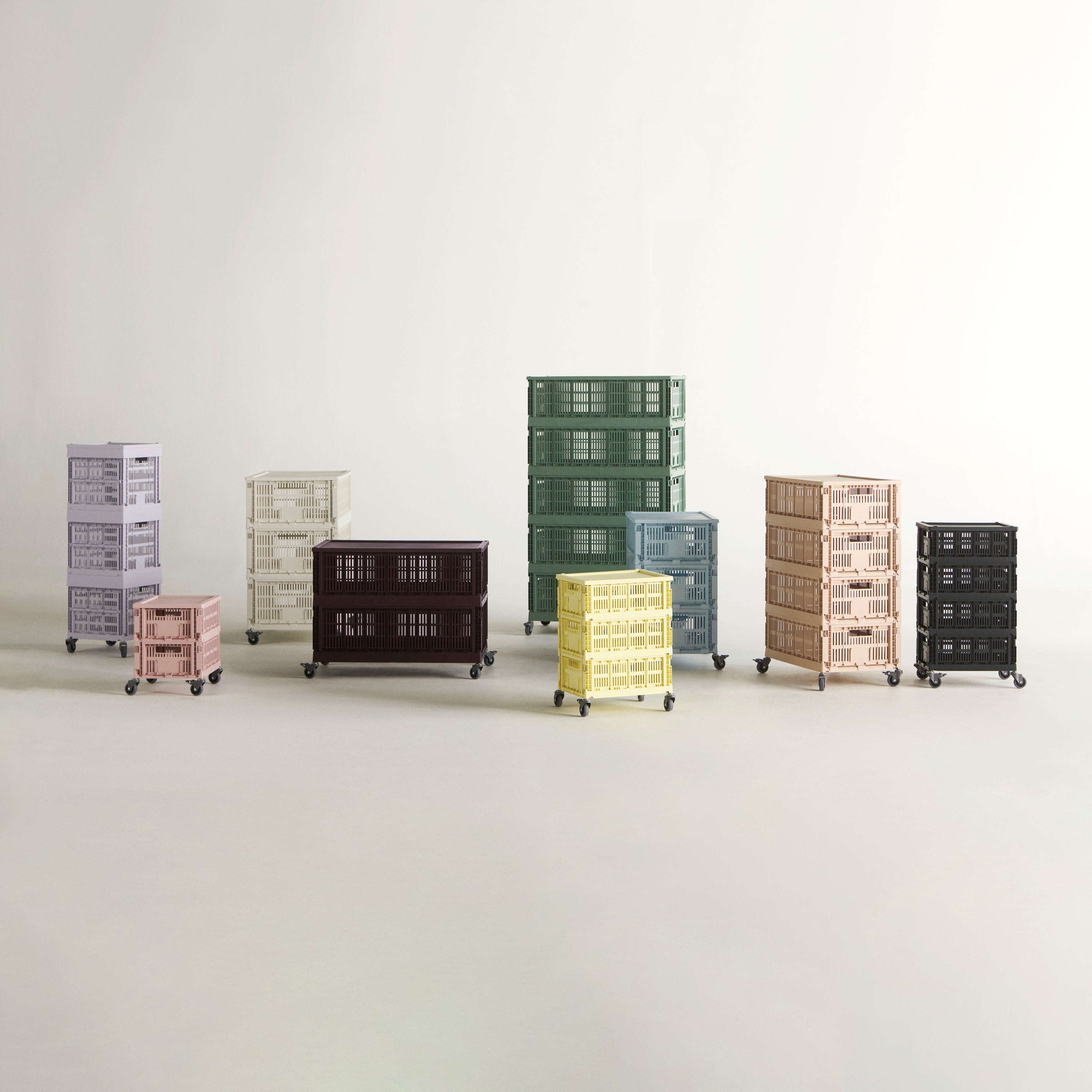 HAY Colour Crates Krat XL - Rechthoekig - Sage Groen