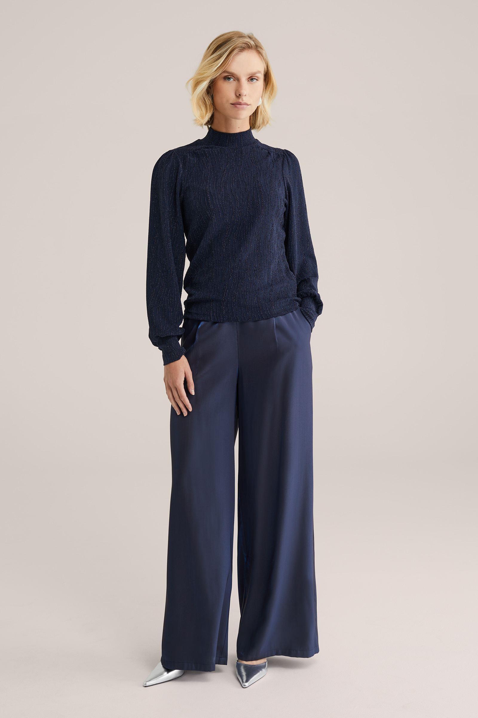 Dames top met glittergaren