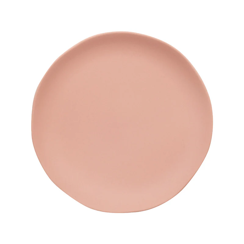 assiette plate rhubarbe