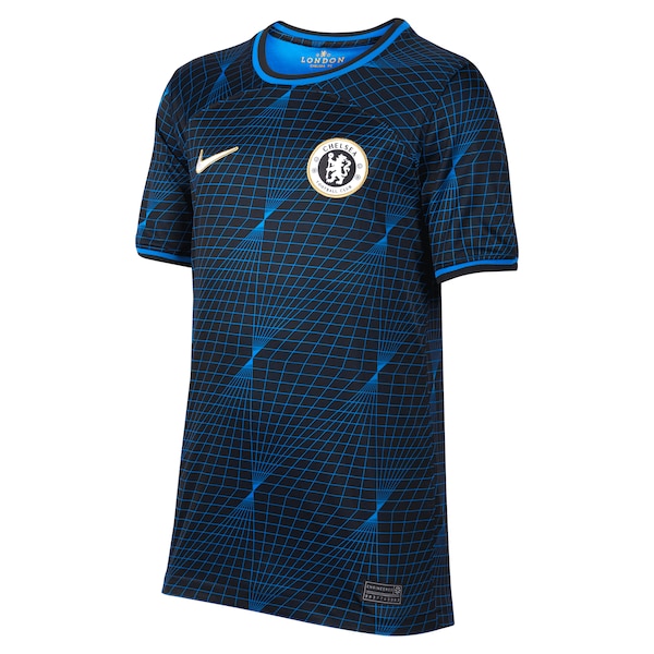 Enzo Fernández Chelsea Nike Youth 2023/24 Away Stadium Replica Player Jersey - Navy