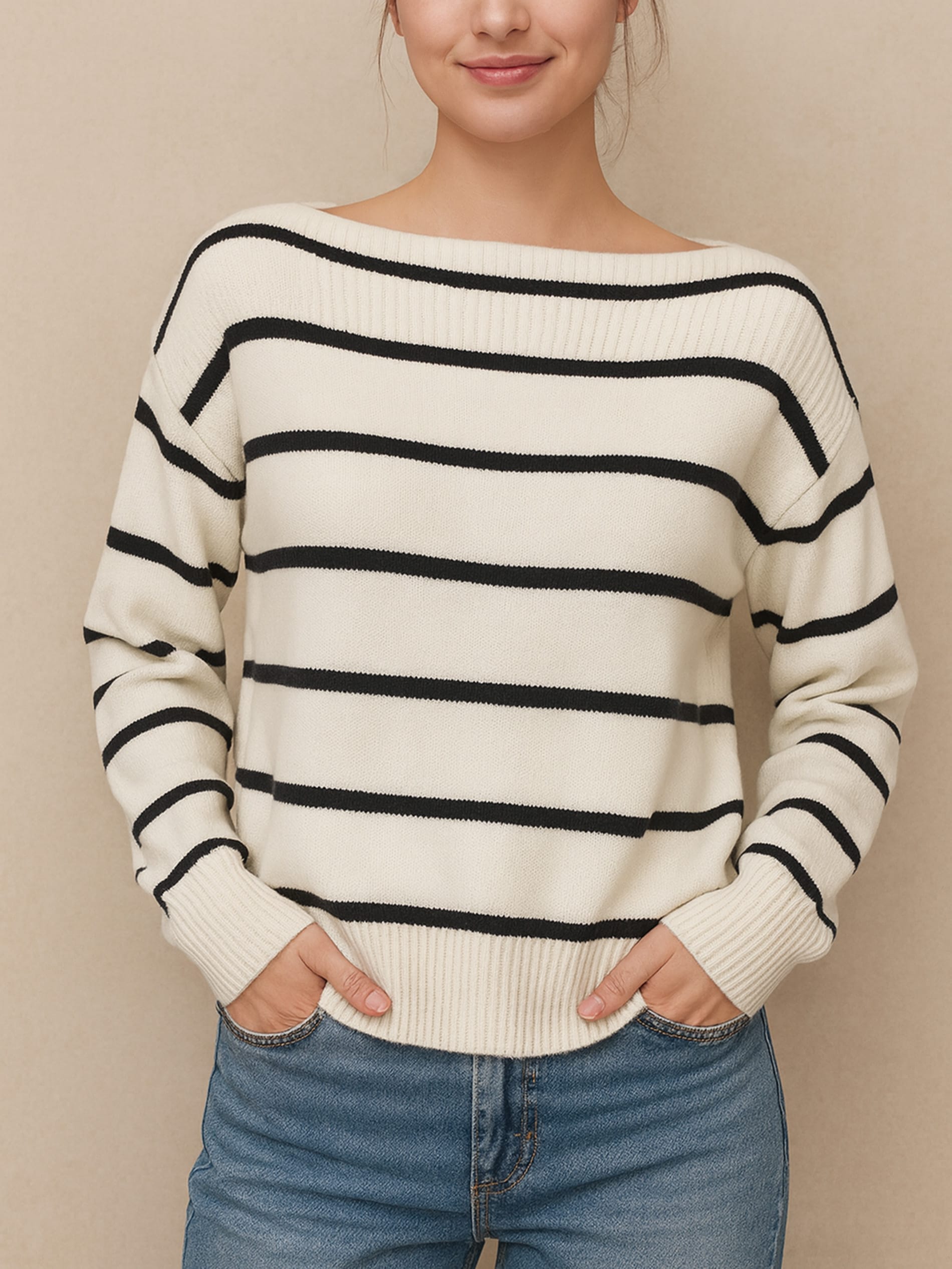 Sweter w paski