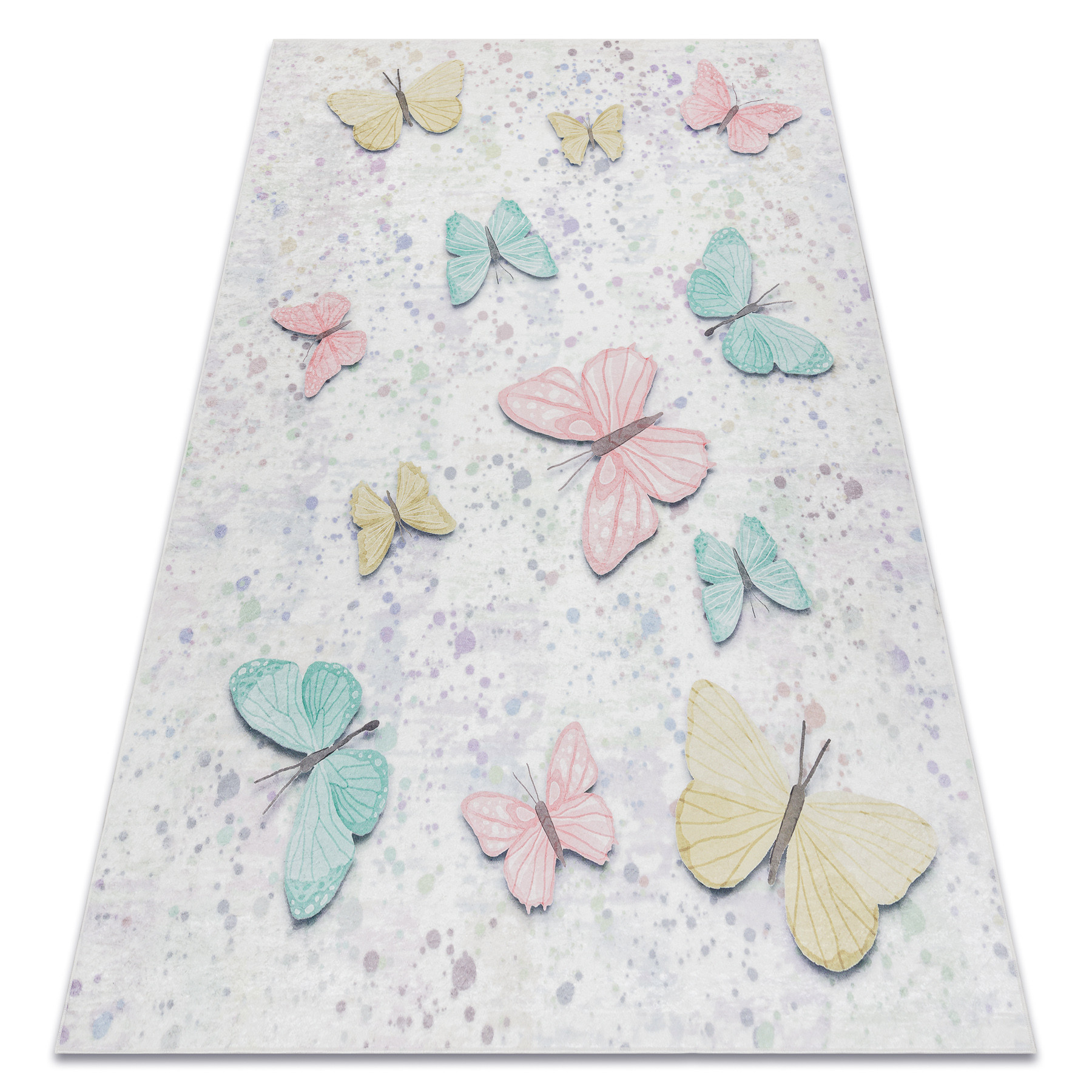 Dywan do prania BAMBINO 1610 Motyle, dla dzieci, 80x150 cm