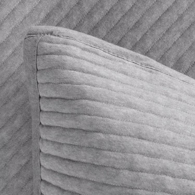 Habitat Cotton Quilted Jersey Grey Bedding Set - Single