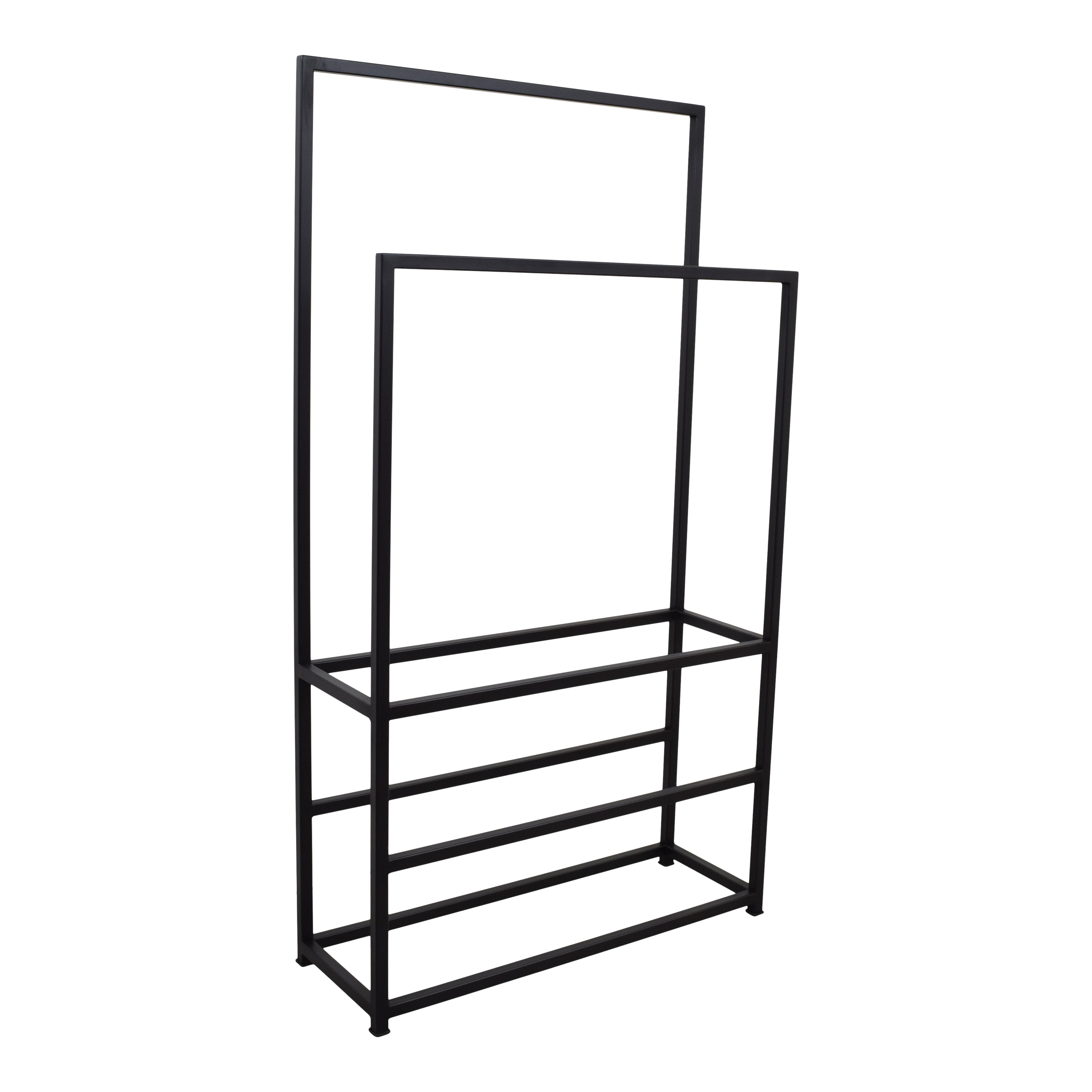 LOFT42 Moca Handdoekenrek - Dressboy - Kledingrek - Zwart - Metaal