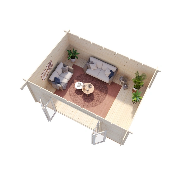 Gartenhaus »Lea«, Aufstellmaße BxTxH: 578 x 451 x 249 cm, lackiert, Holz