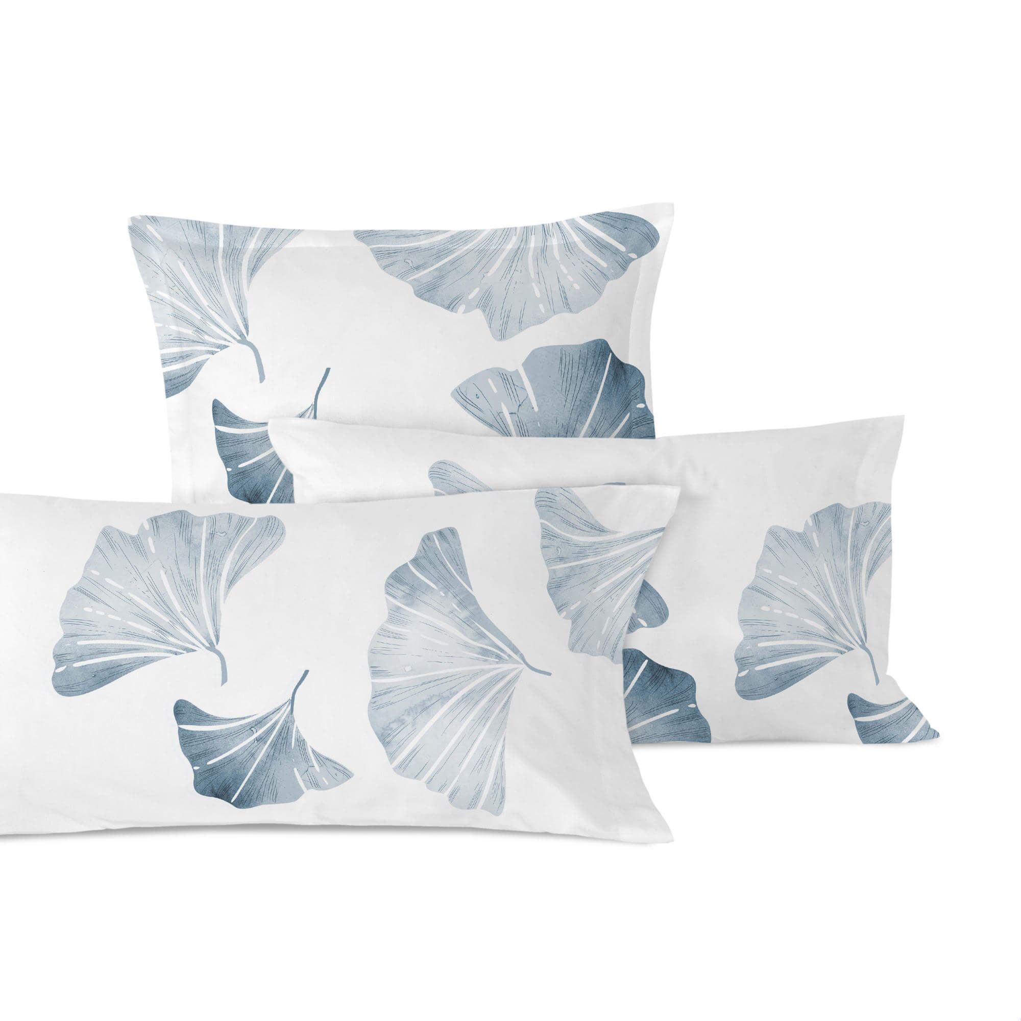 Blanc Kussensloop Ginkgo