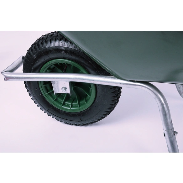 Schubkarre, HxL: 61 x 122 cm, 85 l, Kunststoff-Mulde