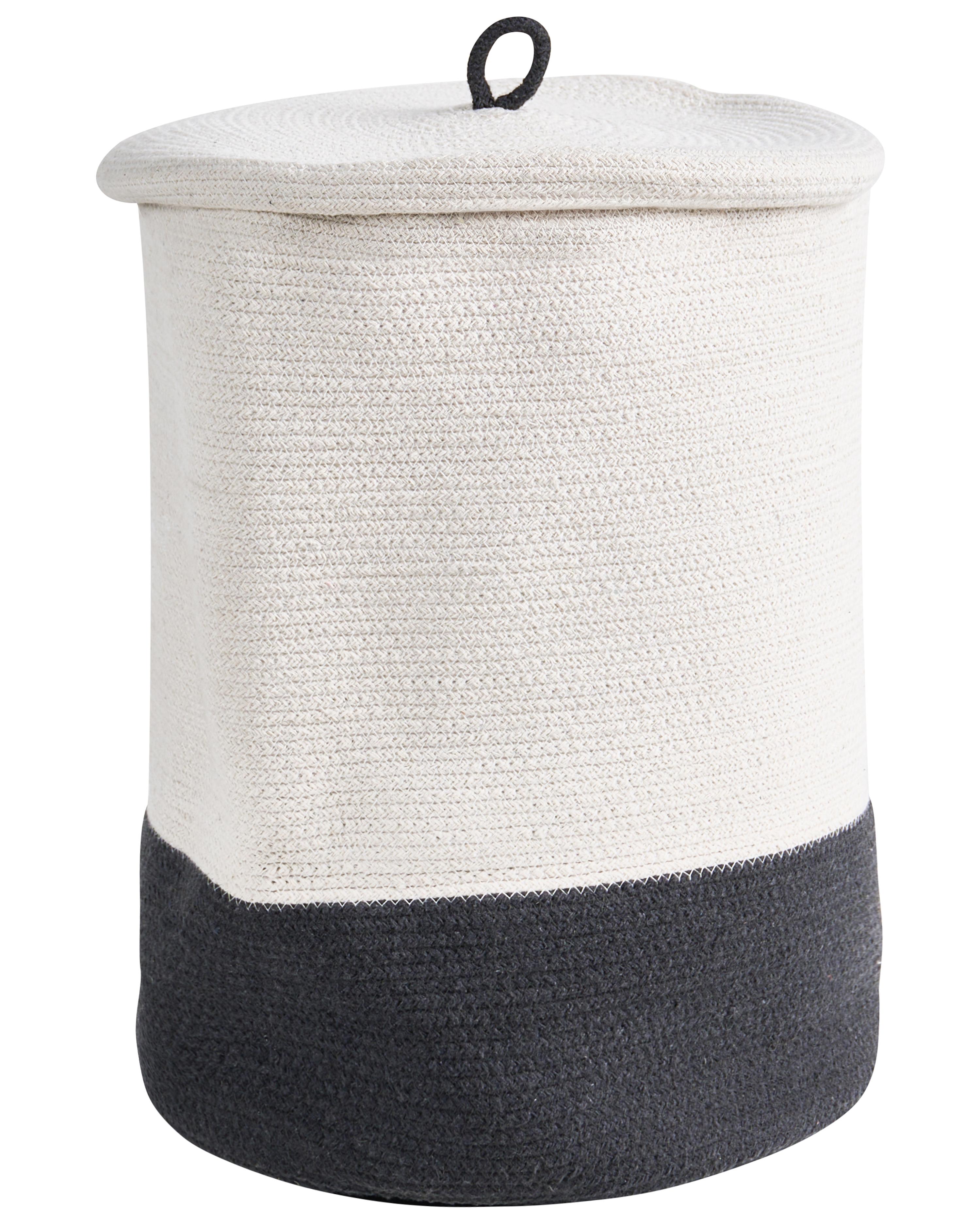 Basket SILOPI Cotton White/ Dark Grey