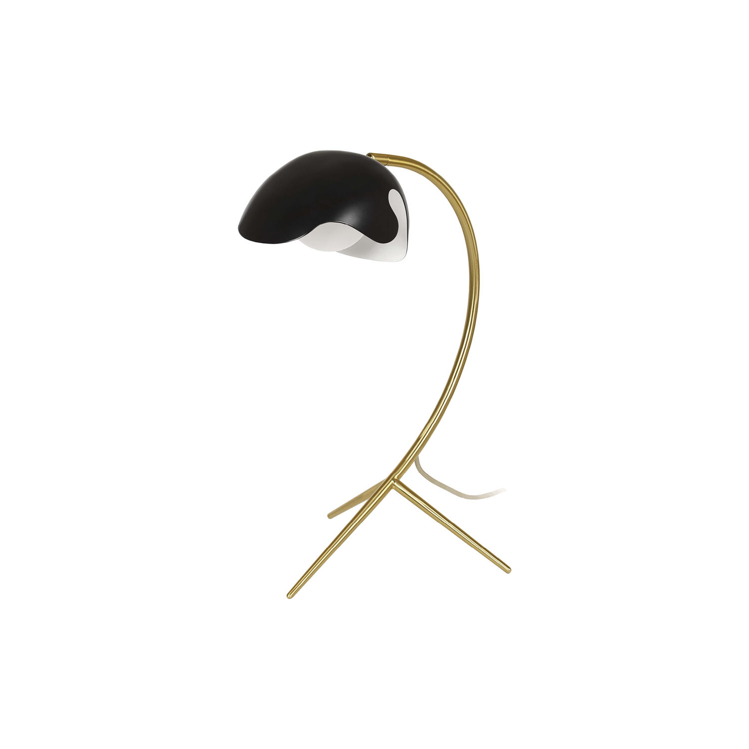 PS38 bordlampe, black/brass