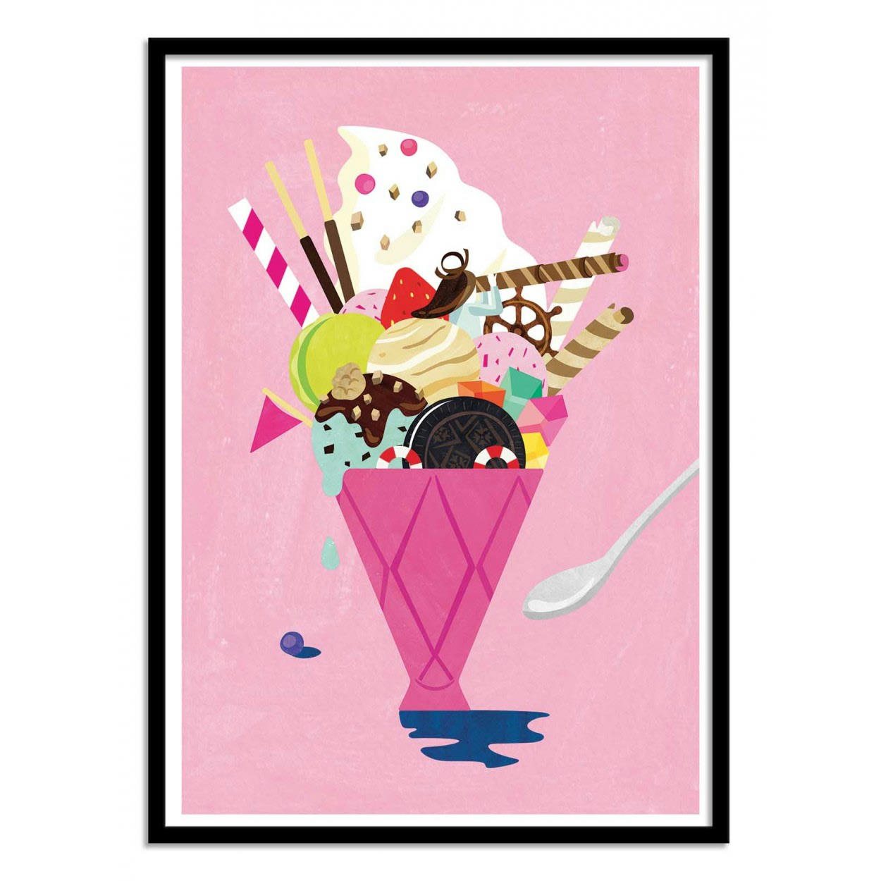 SHIHOTANA - PIRATE ICE CREAM - Affiche d'art 50 x 70 cm