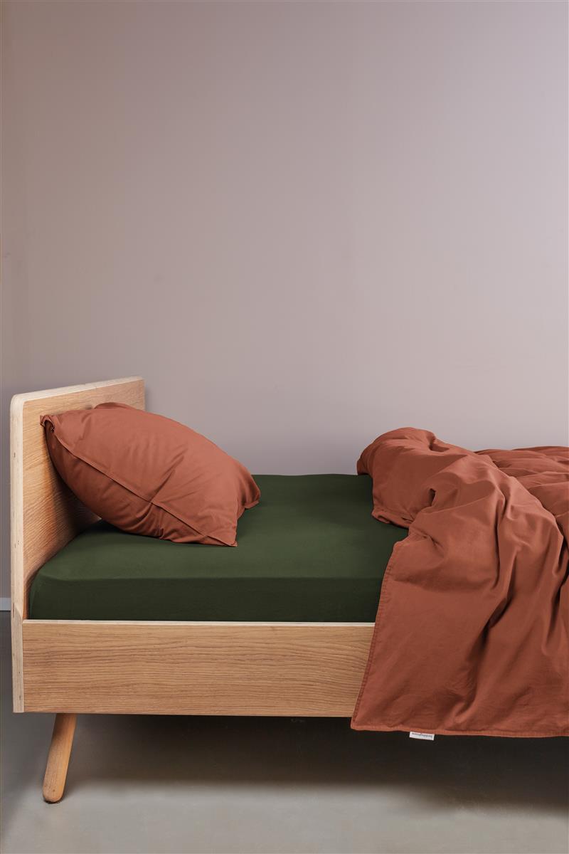 Beddinghouse Jersey - Topper Hoeslaken - 140x200/220 - Donker Groen