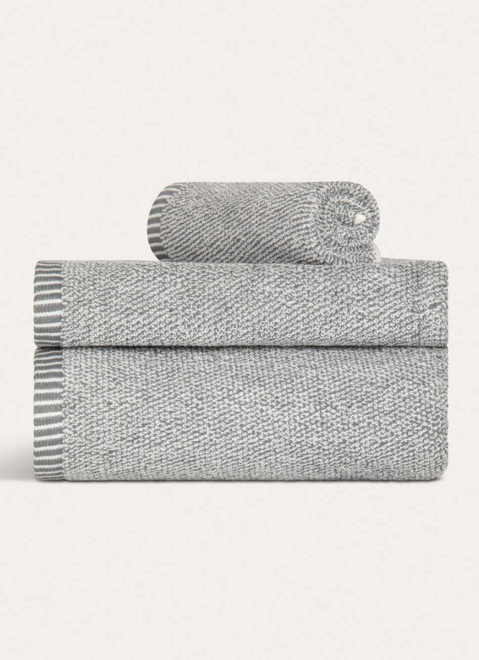 SERVIETTE DE TOILETTE CHINÉE GRIS