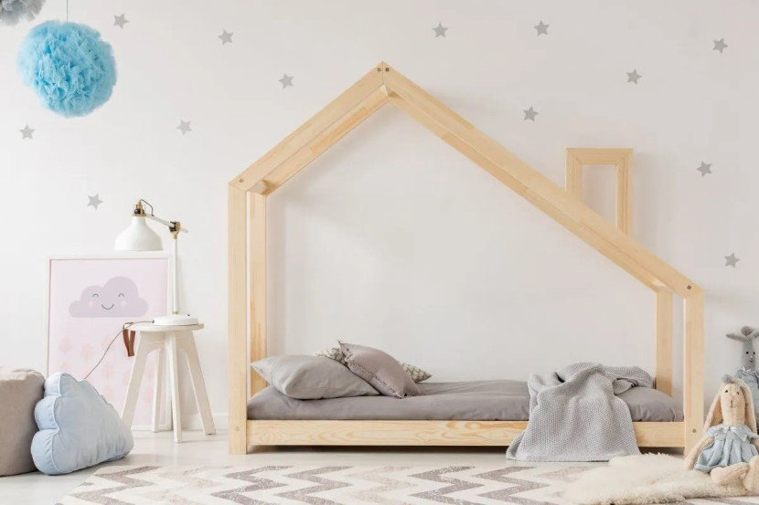 Łóżko dziecięce MILA DMS 70x140 sosna bez szuflady/bez materaca