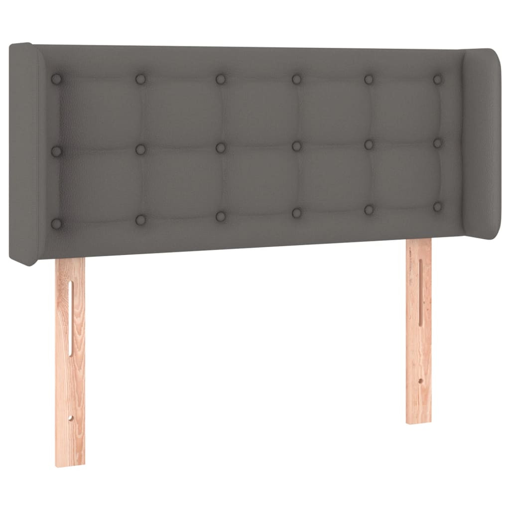Wezgłowie Szary 103 x 16 x 78/88 cm Sztuczna skóra vidaXL