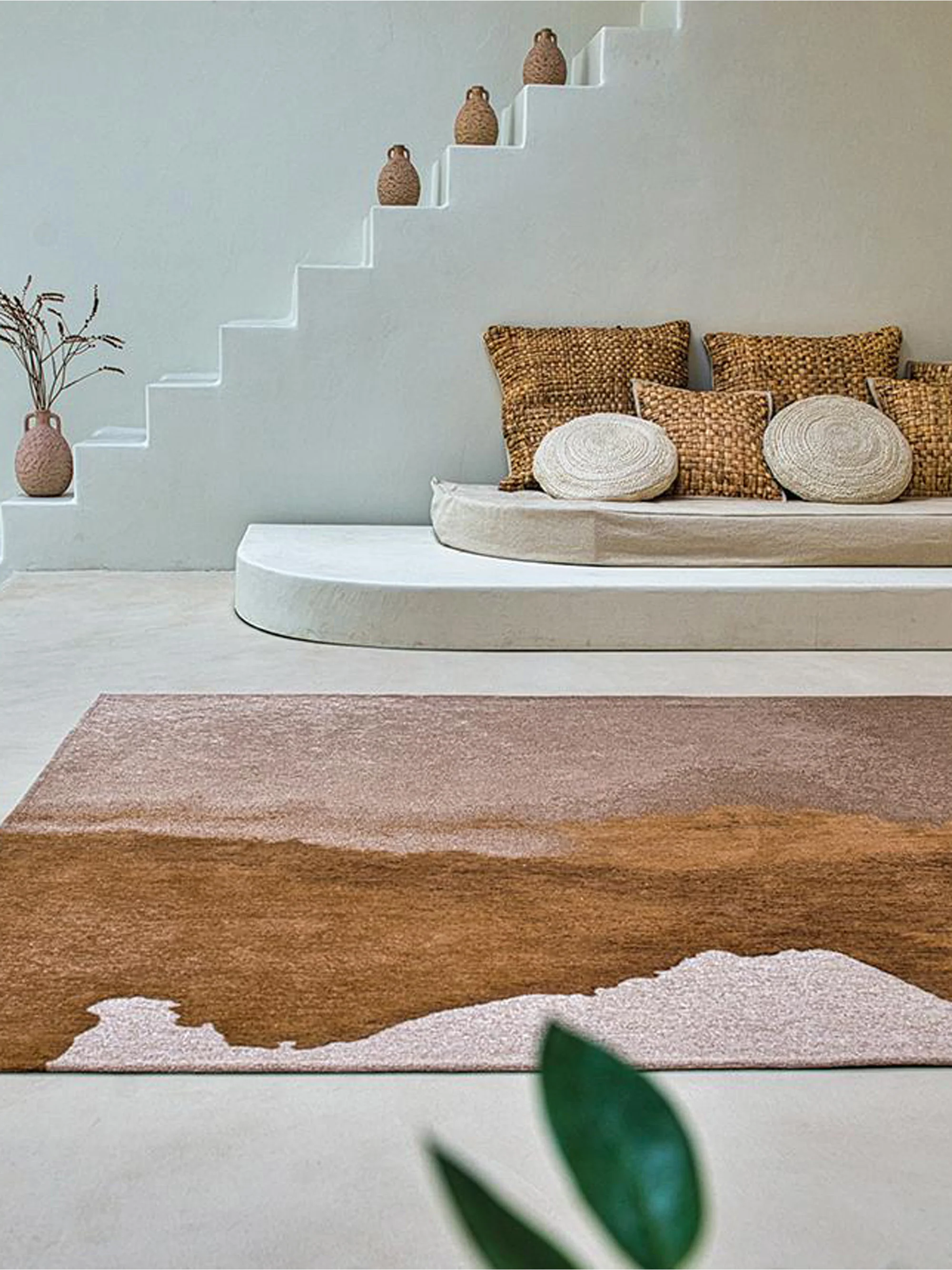 Waschbarer Indoor & Outdoor-Jacquard-Teppich Lagoon