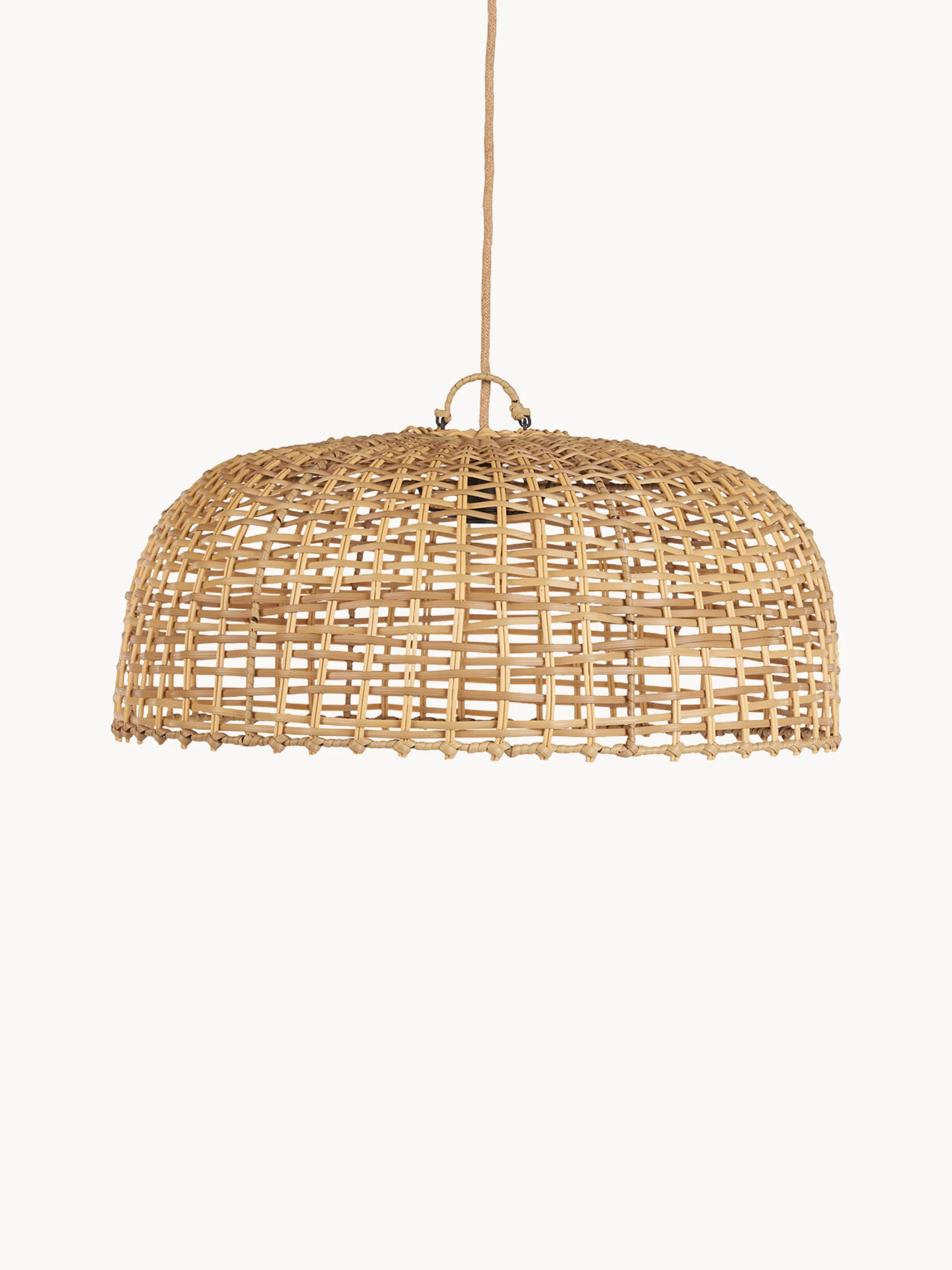 Polyrattan-Hängelampenschirm Cloche