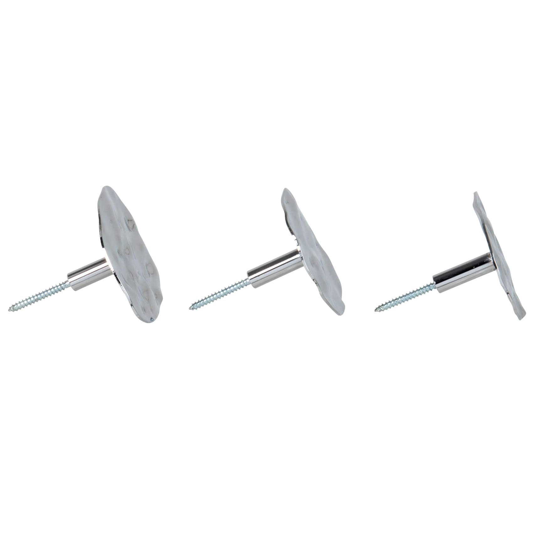 OZLA - Patères en métal chromé (x3)