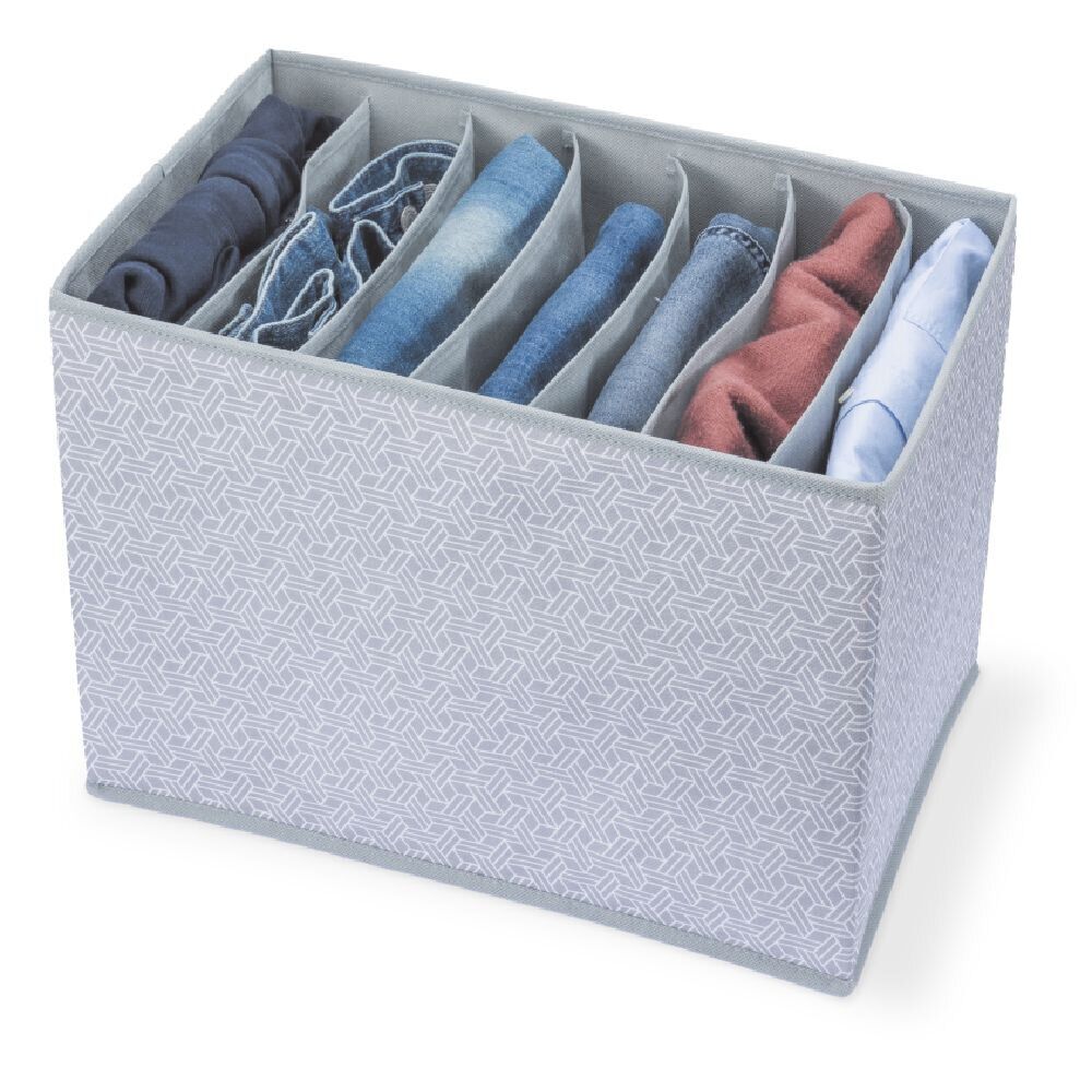 Rangement dressing 7 compartiments pliable 43x27xH32cm