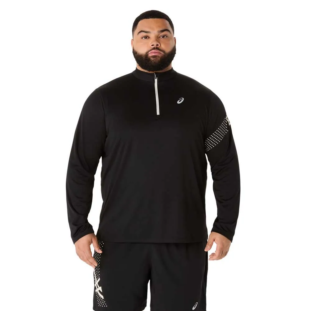 Asics Icon half zip long sleeve T-shirt
