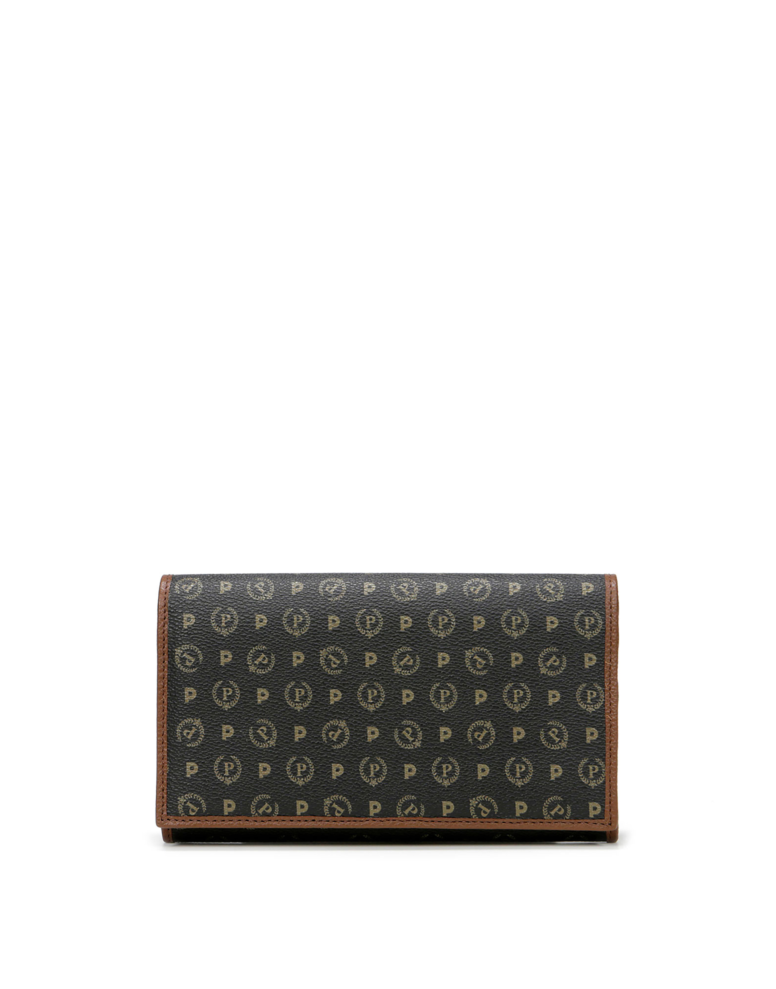 Portafoglio Heritage Logo Classic Nero/marrone
