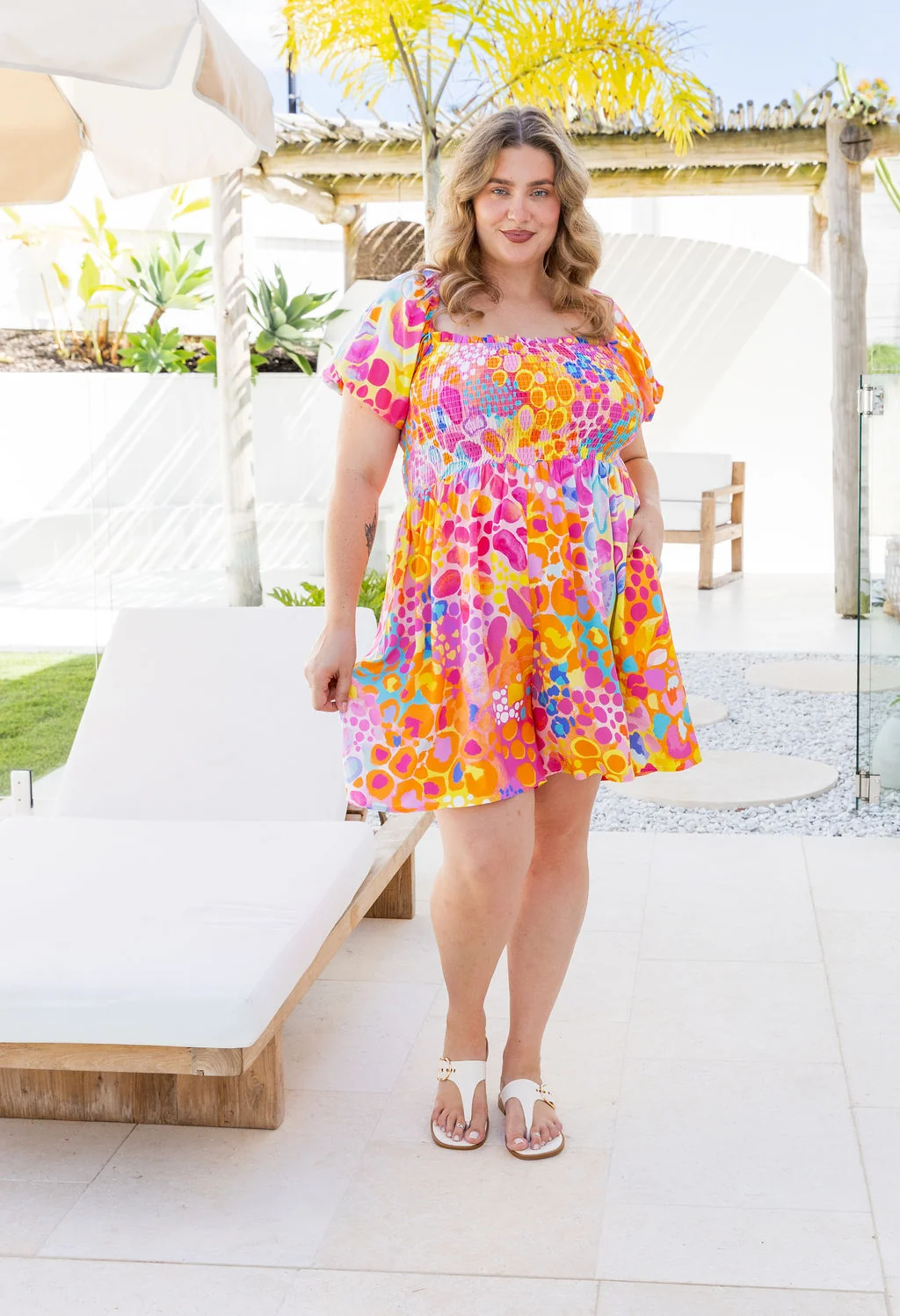 Emily Playsuit in Tequila Sunrise by Kasey Rainbow