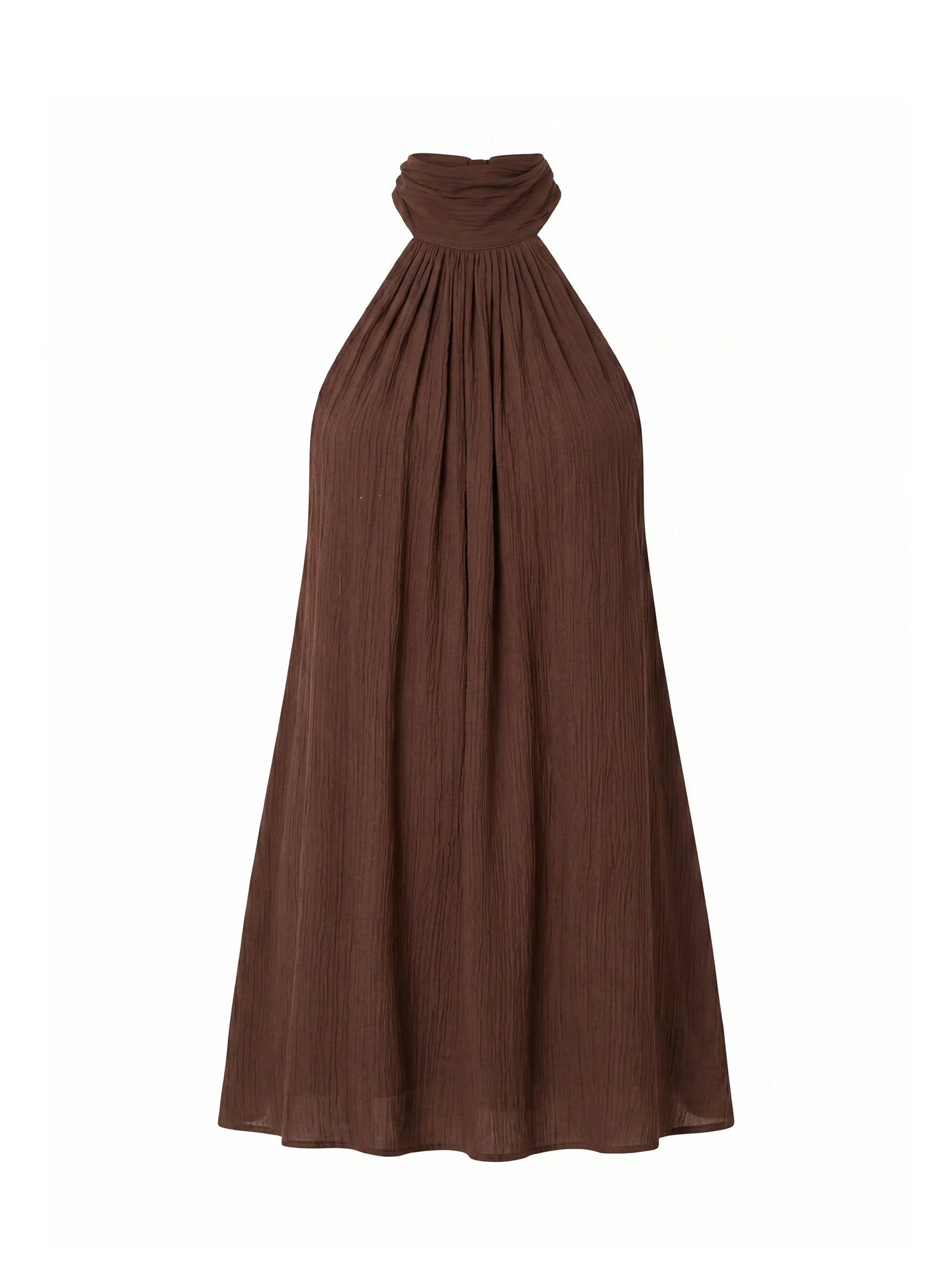 Ibiza Dress - Espresso Crinkle