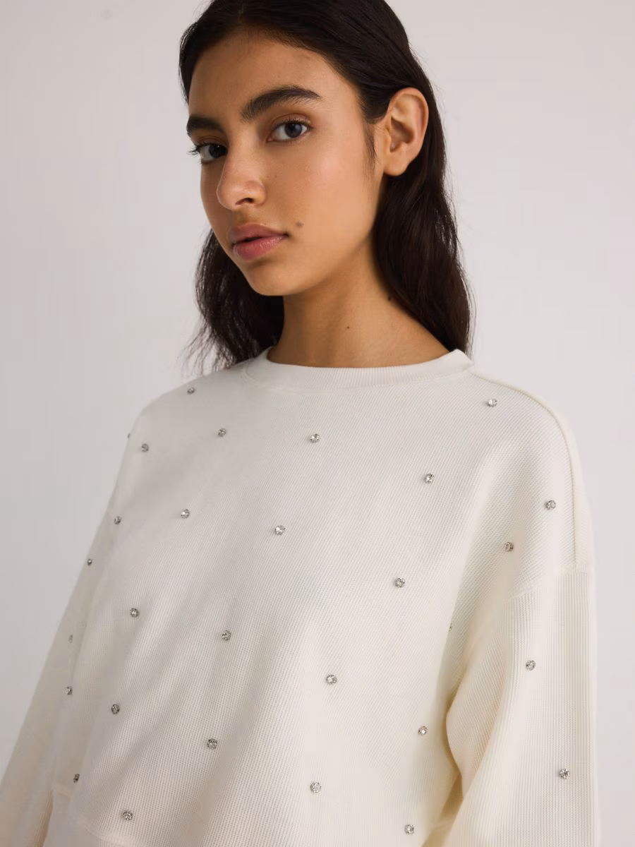 Cotton Sweatshirt With Appliqu&Eacute;S