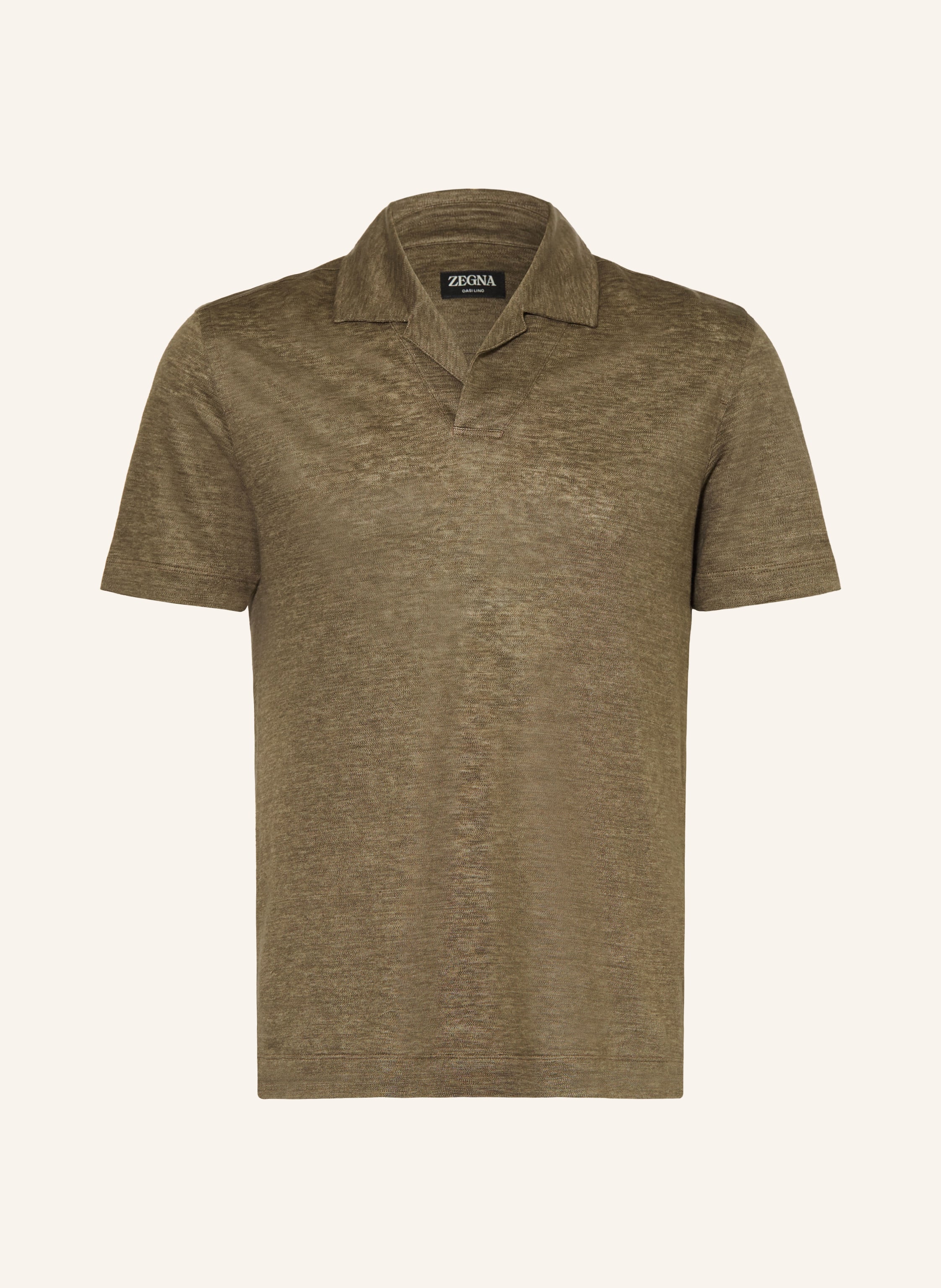 ZEGNA Jersey-Poloshirt aus Leinen