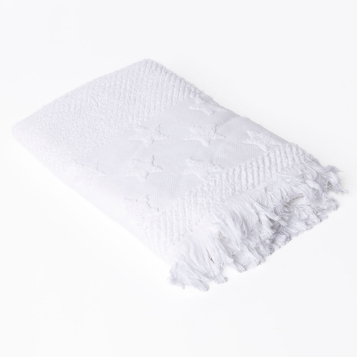 Toalha lençol de banho branca com estrelas 70x140cm