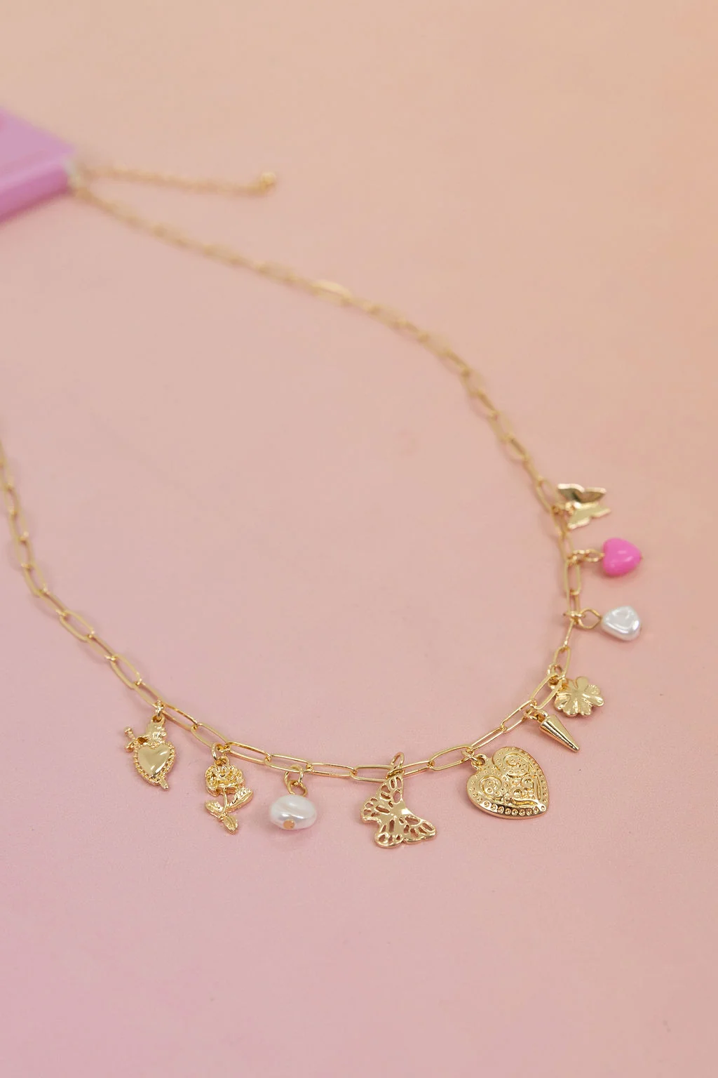 Multi Charm Chain Necklace
