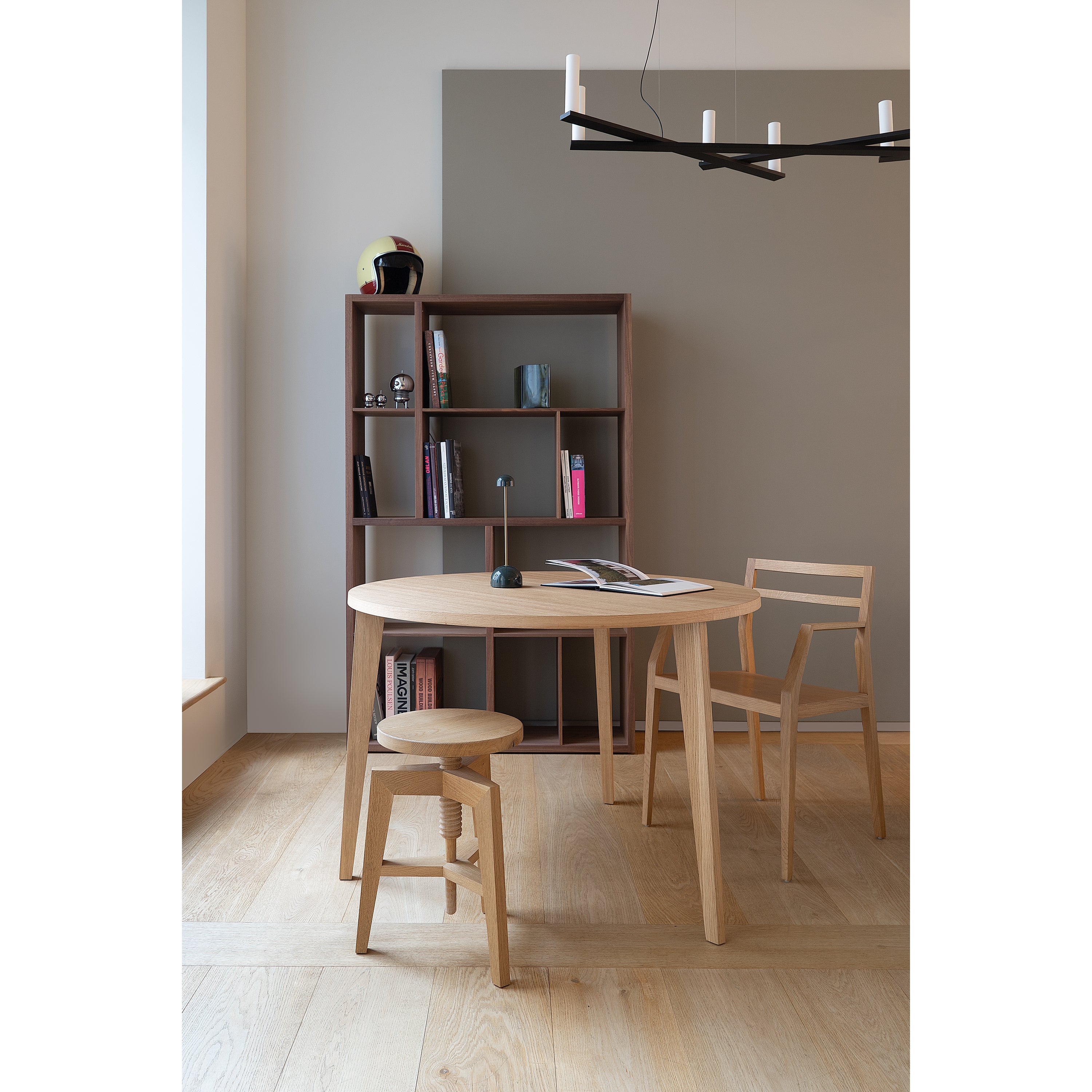 MINT Furniture Eettafel S, D110 cm, H75 cm, Europees eiken