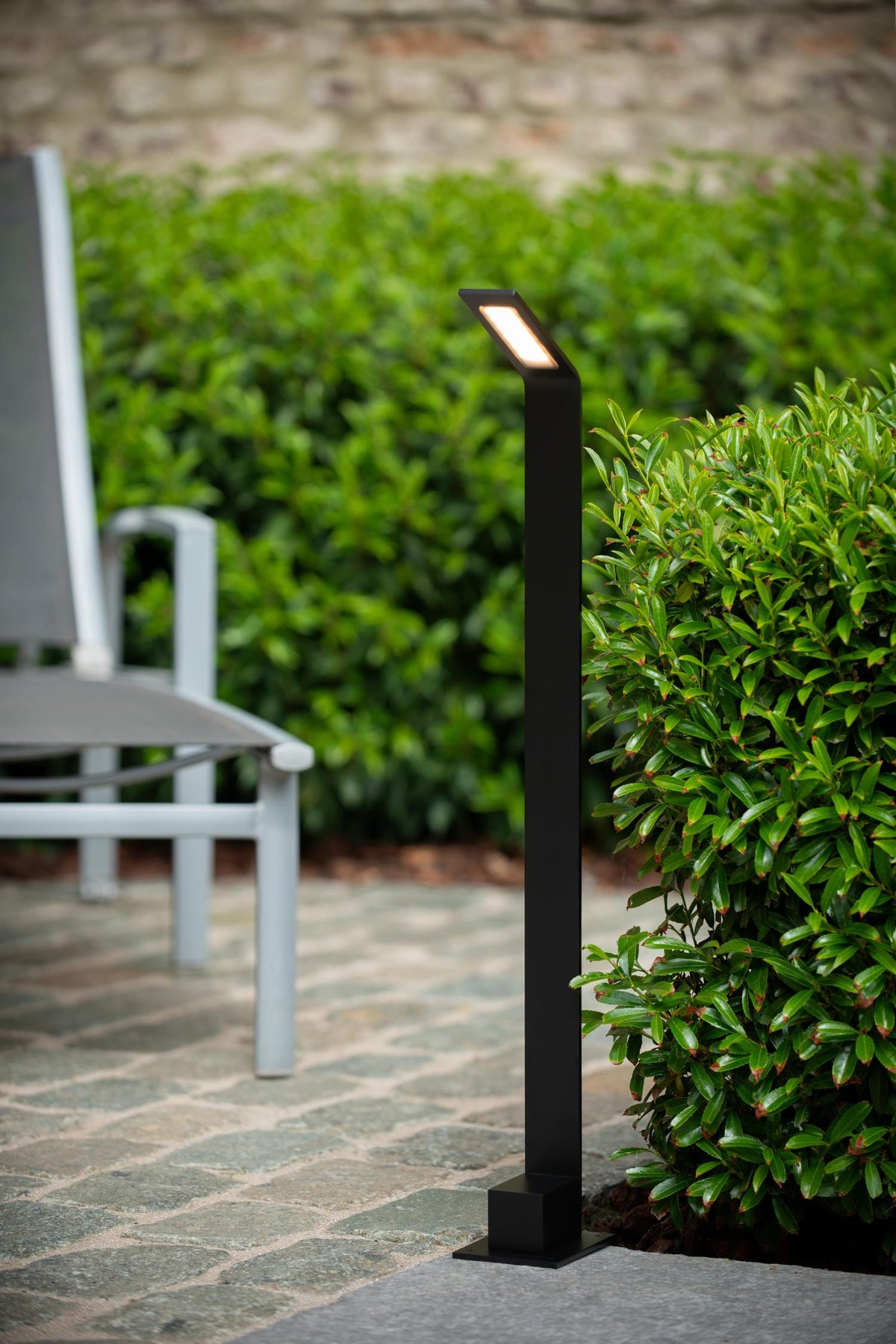 Lucide sokkellamp LAWFORD - Geïntegreerde LED - Zwart
