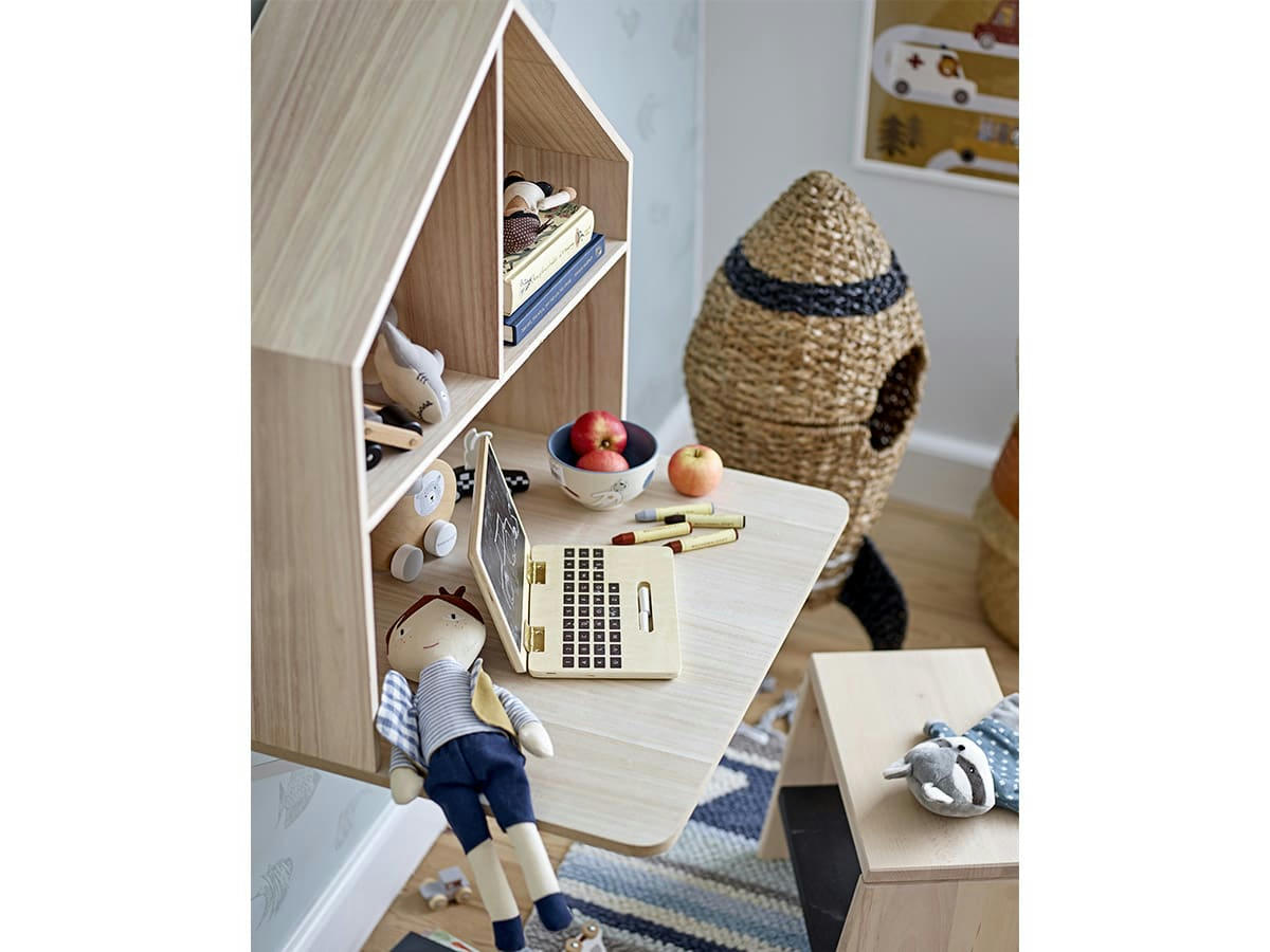 - Etagère bureau enfant en bois clair