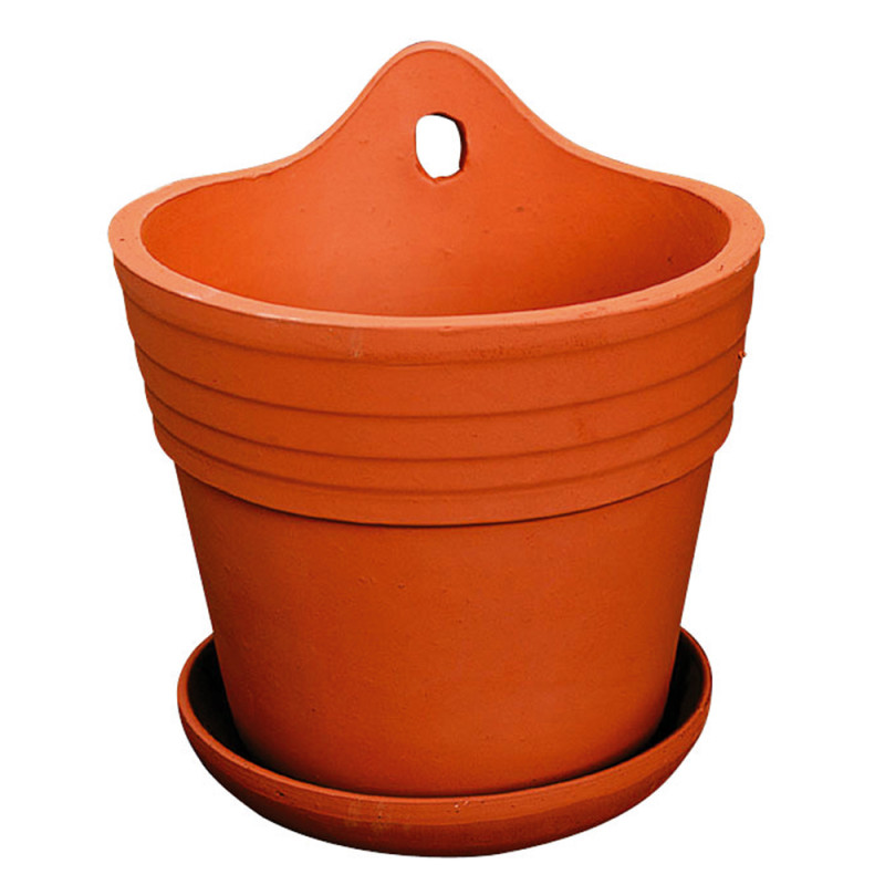 Pot de fleurs à suspendre en terre cuite Ø 17 x 16 cm