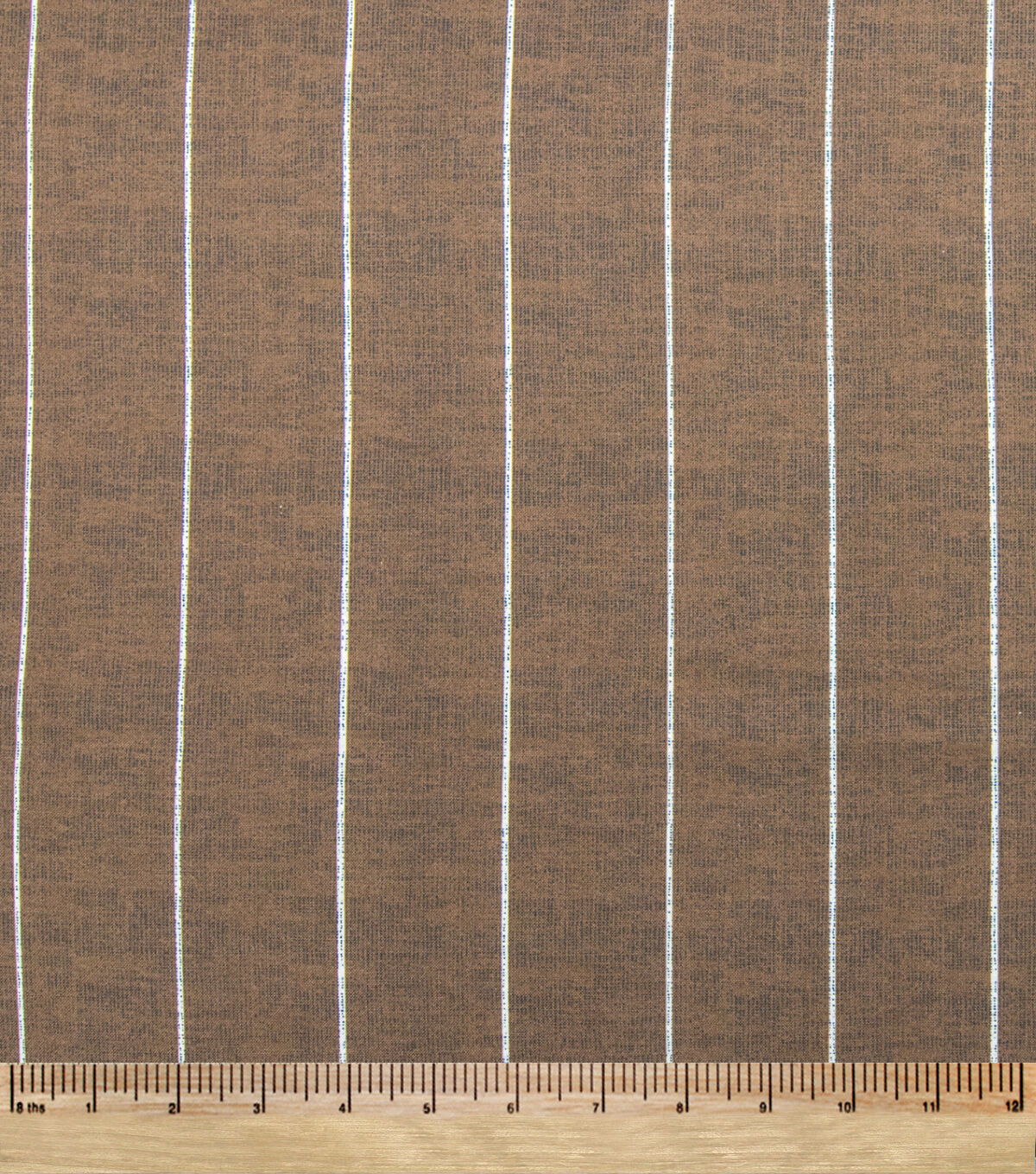 Stripes on Brown Textured Quilt Cotton Fabric by Keepsake Calico
