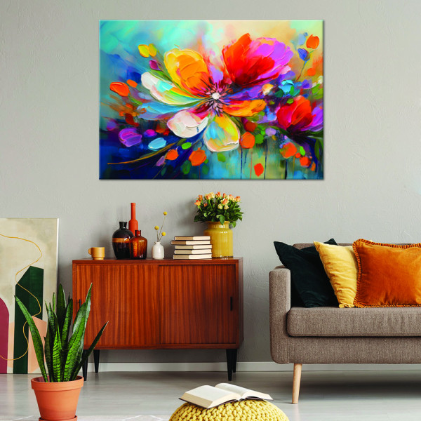 Feeby Obraz na płótnie, Kolorowy kwiat 60x40
