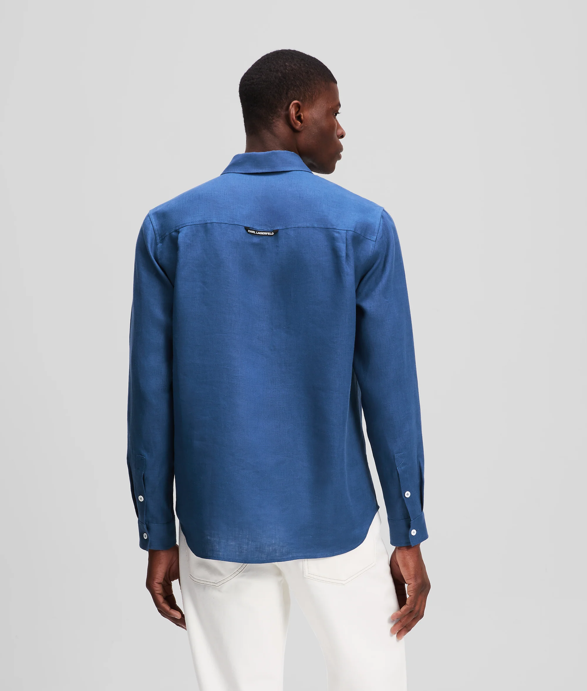 Chemise en lin monogram